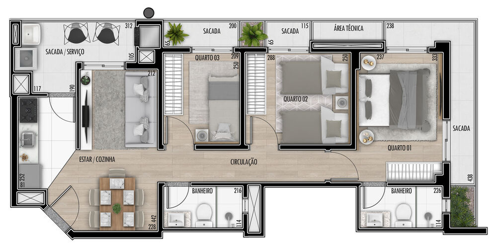 Apartamento, 2 quartos, 51 m² - Foto 48