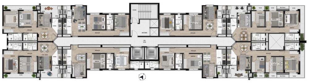 Apartamento, 2 quartos, 51 m² - Foto 41