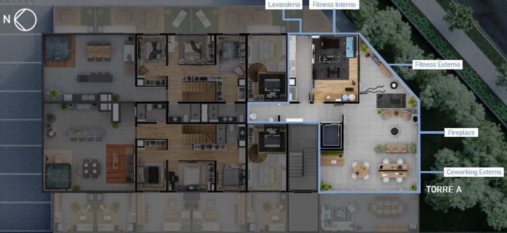Apartamento, 1 quarto, 38 m² - Foto 2