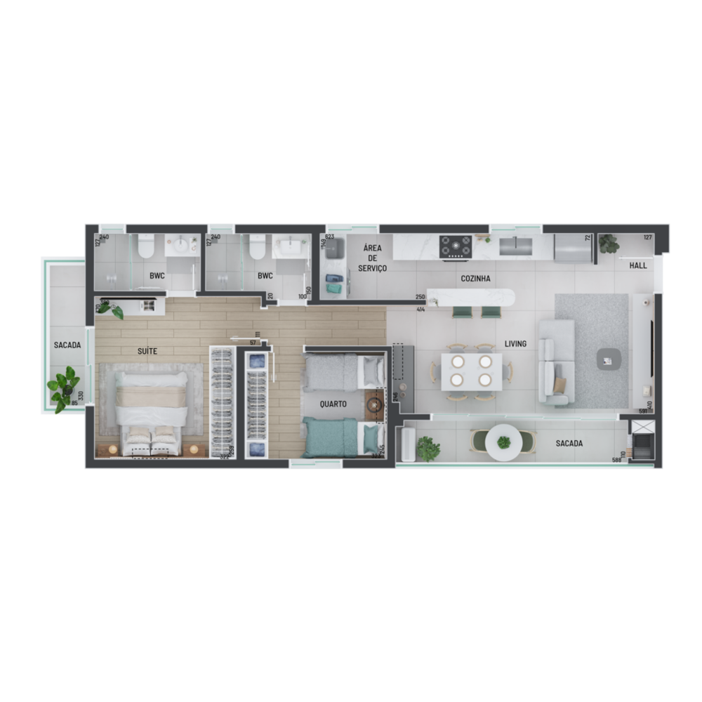 Cobertura, 3 quartos, 133 m² - Foto 12