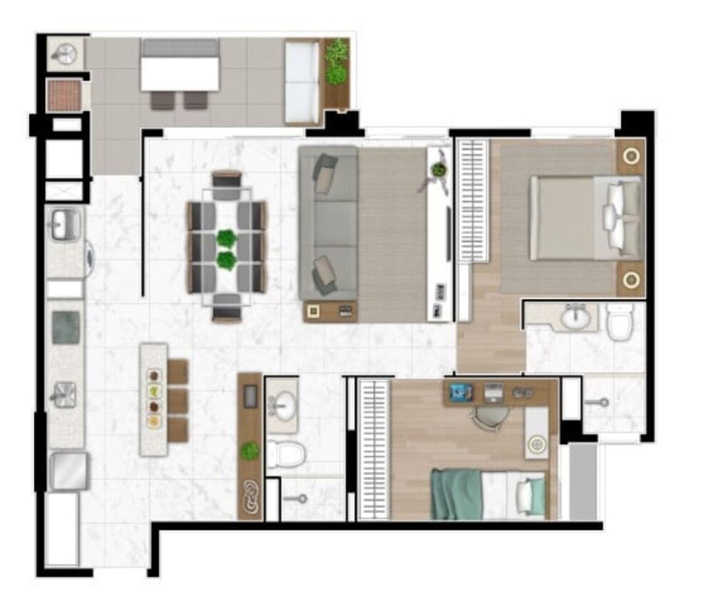 Apartamento à venda com 3 quartos, 77m² - Foto 44