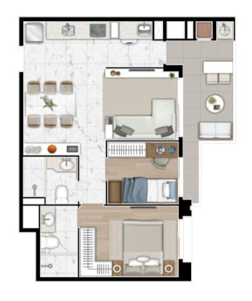 Apartamento à venda com 3 quartos, 77m² - Foto 37