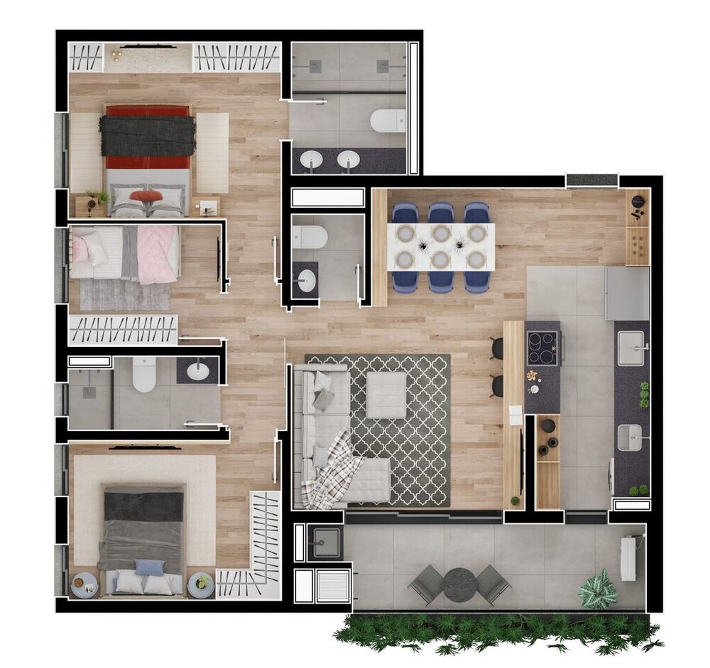 Apartamento, 2 quartos, 57 m² - Foto 32