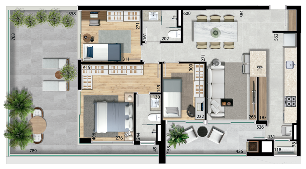 Apartamento, 2 quartos, 94 m² - Foto 20