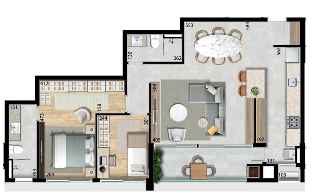 Apartamento, 2 quartos, 94 m² - Foto 18