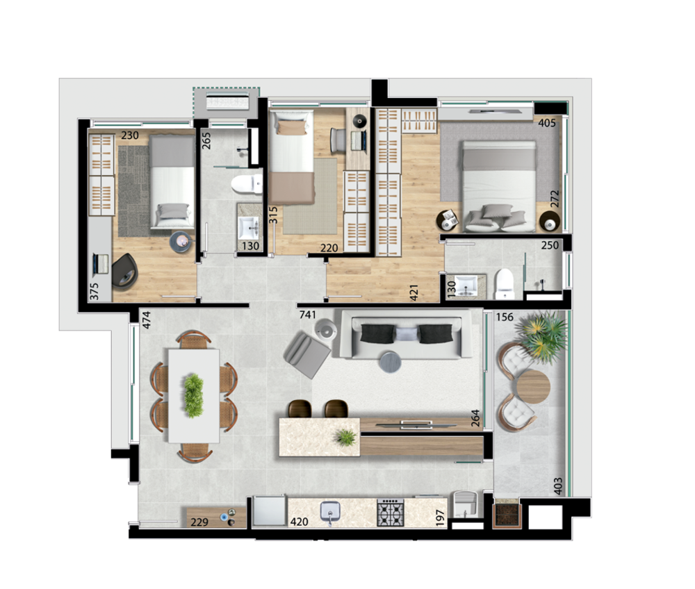Apartamento, 2 quartos, 94 m² - Foto 16