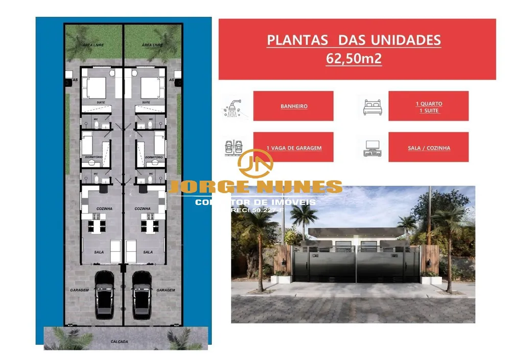 Casa, 2 quartos, 62 m² - Foto 3