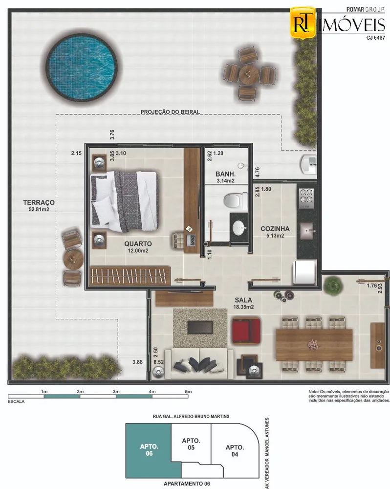 Apartamento, 1 quarto, 55 m² - Foto 7
