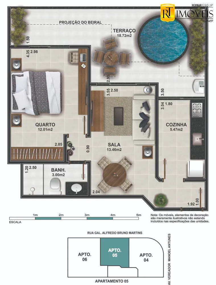 Apartamento, 1 quarto, 55 m² - Foto 21