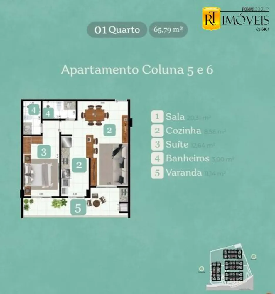 Apartamento, 1 quarto, 64 m² - Foto 51