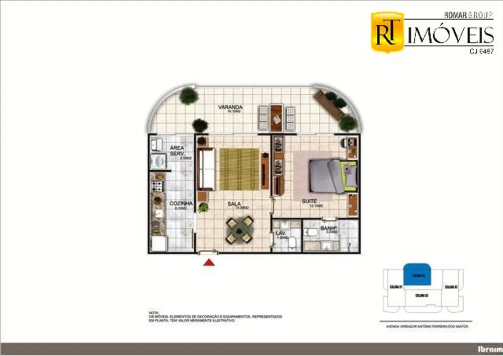 Apartamento, 1 quarto, 60 m² - Foto 7