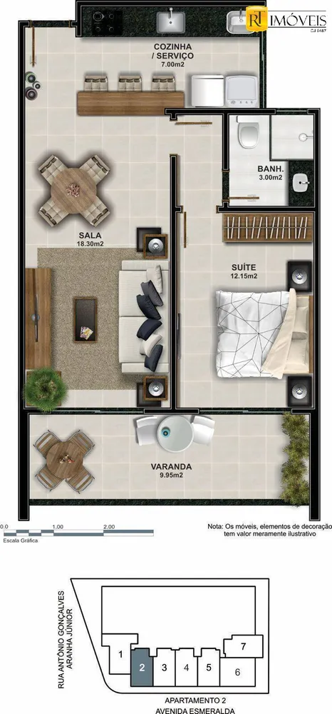 Apartamento, 1 quarto, 53 m² - Foto 39