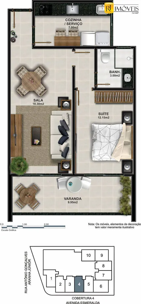 Apartamento, 1 quarto, 53 m² - Foto 40