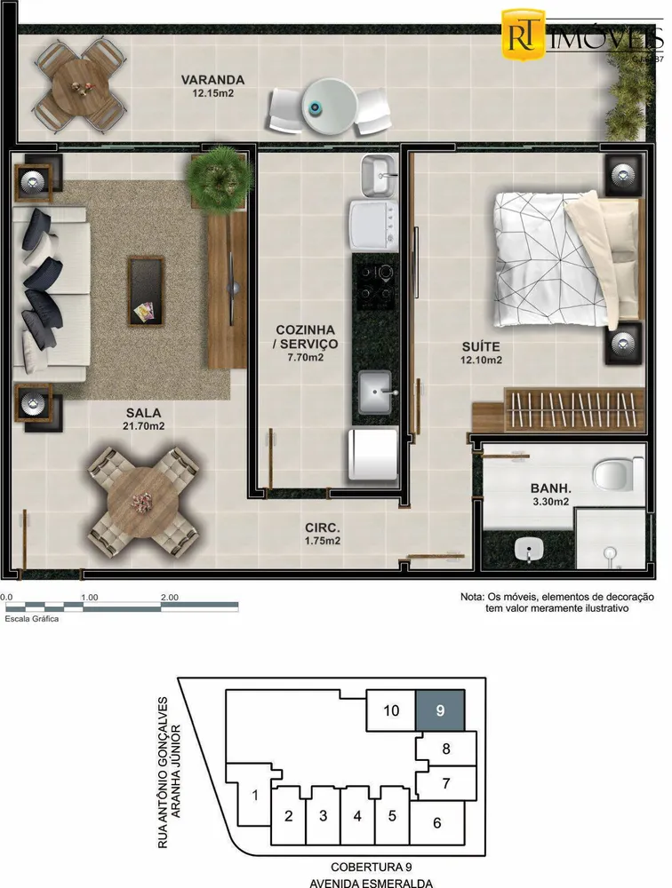 Apartamento, 1 quarto, 53 m² - Foto 32