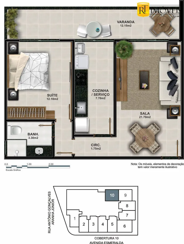 Apartamento, 1 quarto, 53 m² - Foto 42