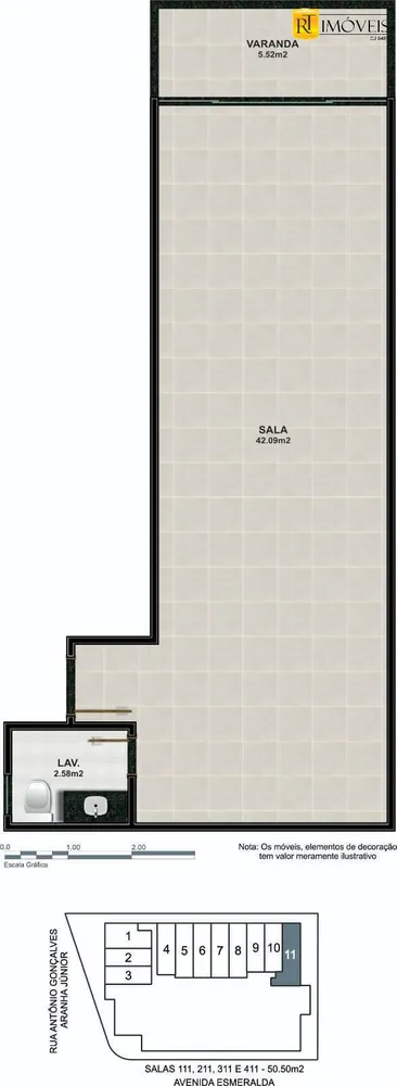 Apartamento, 1 quarto, 53 m² - Foto 45