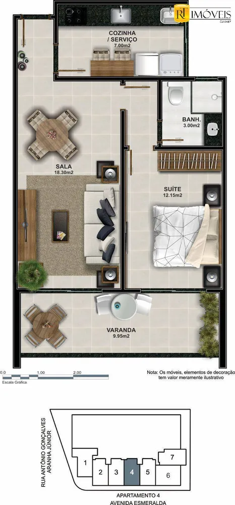 Apartamento, 1 quarto, 53 m² - Foto 38