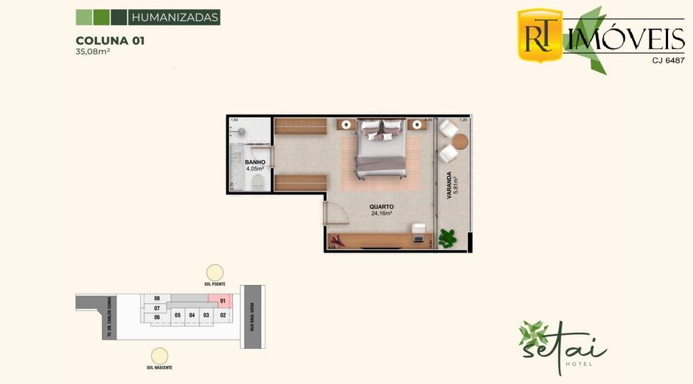 Apartamento, 1 quarto, 32 m² - Foto 7
