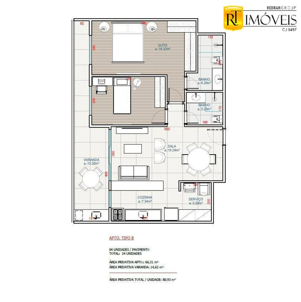Apartamento, 2 quartos, 77 m² - Foto 15