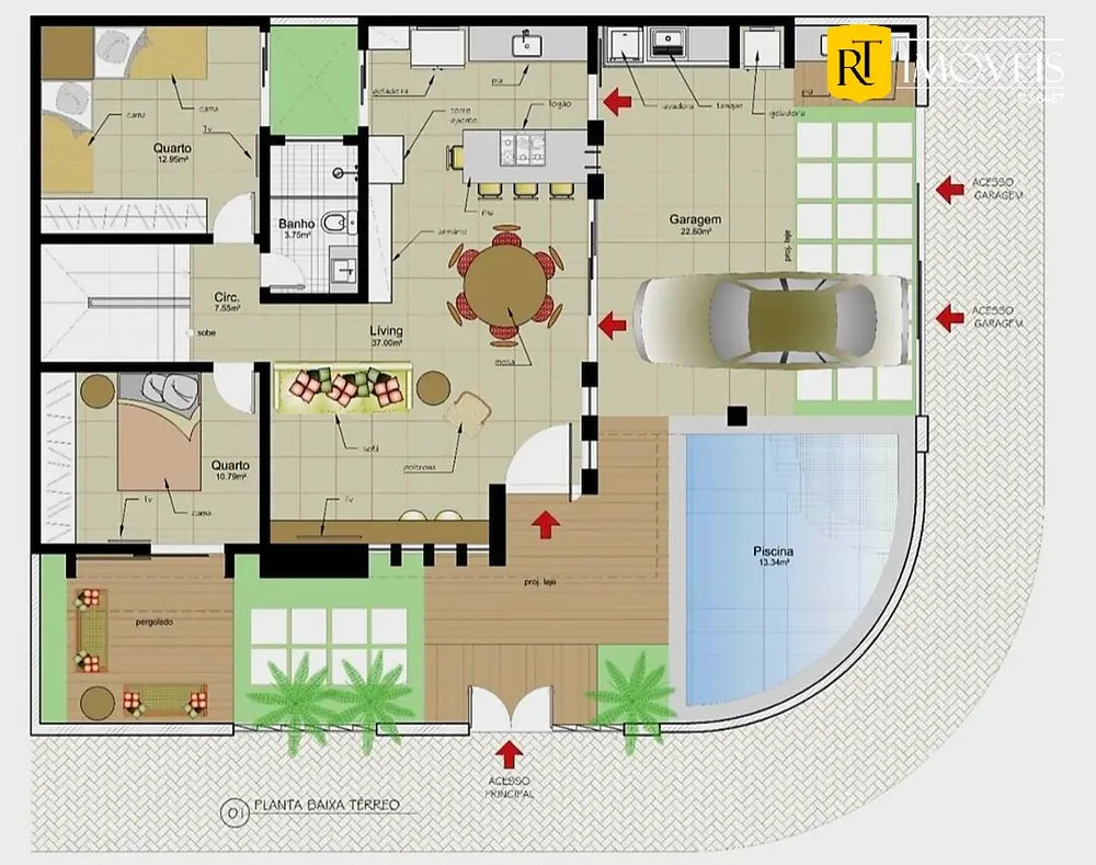 Casa, 2 quartos, 70 m² - Foto 8