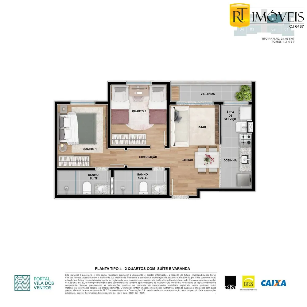 Apartamento, 2 quartos, 50 m² - Foto 21