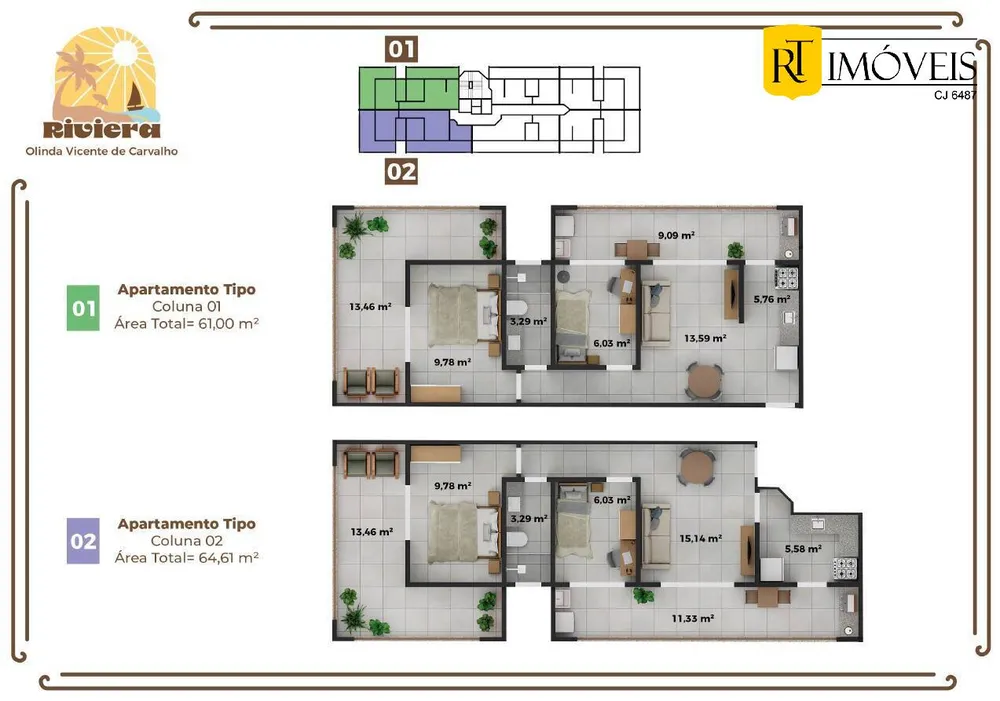 Apartamento, 1 quarto, 48 m² - Foto 14