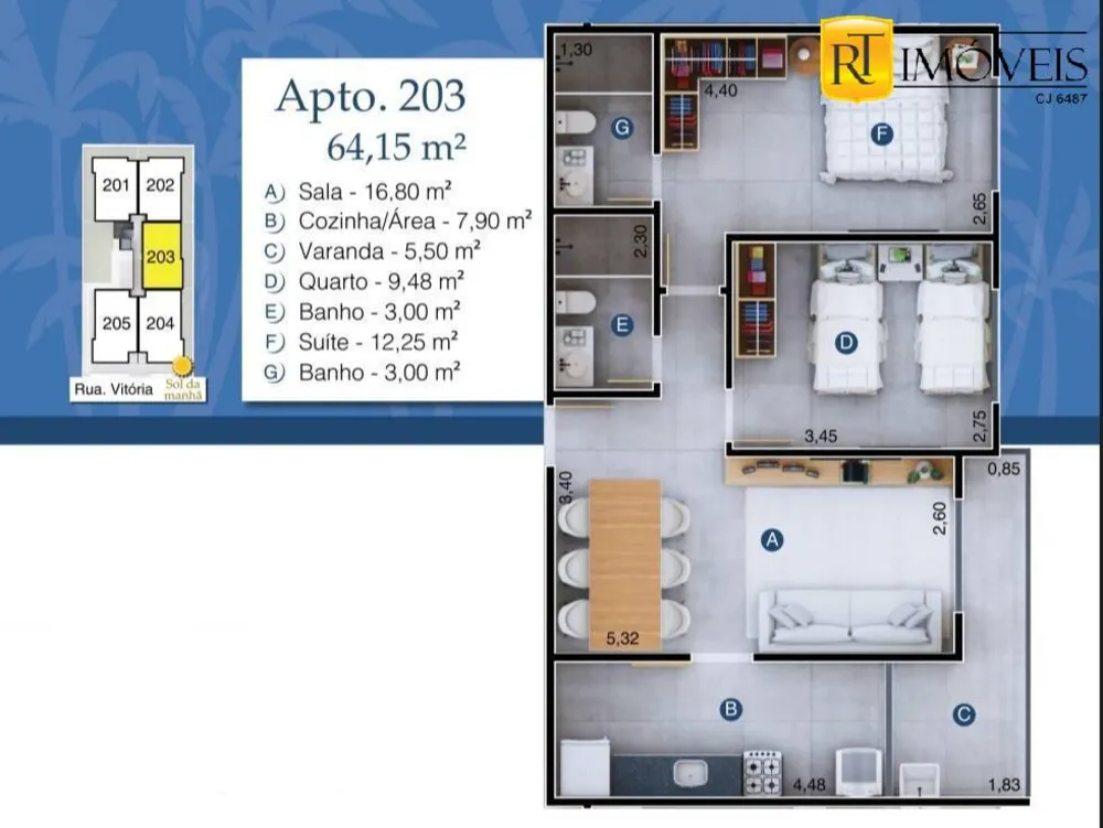 Apartamento, 2 quartos, 64 m² - Foto 11
