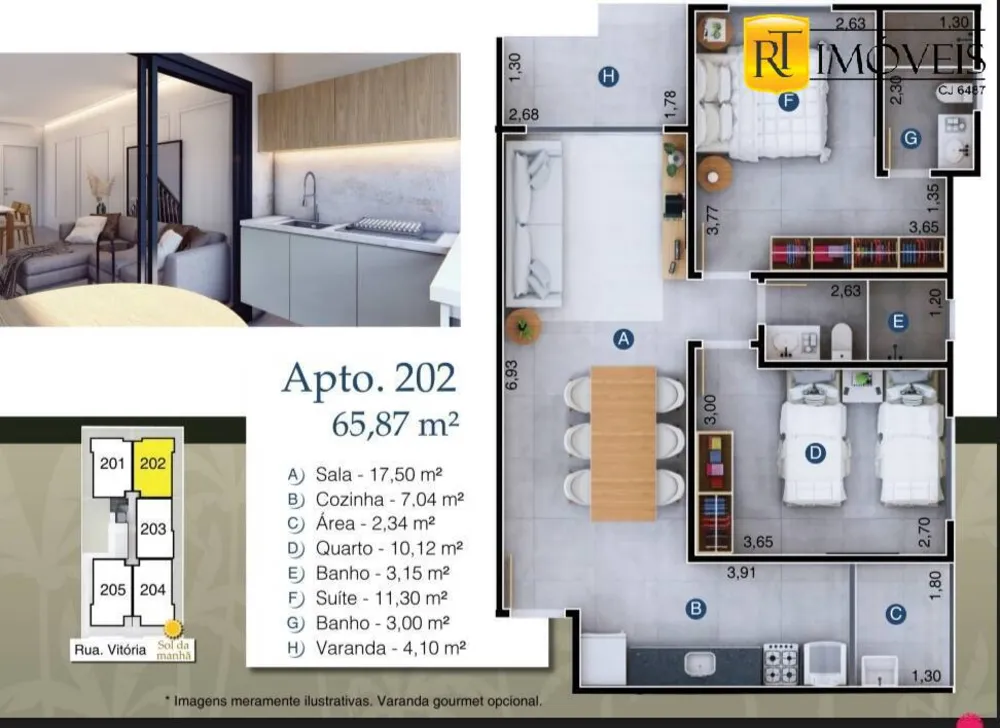 Apartamento, 2 quartos, 64 m² - Foto 6