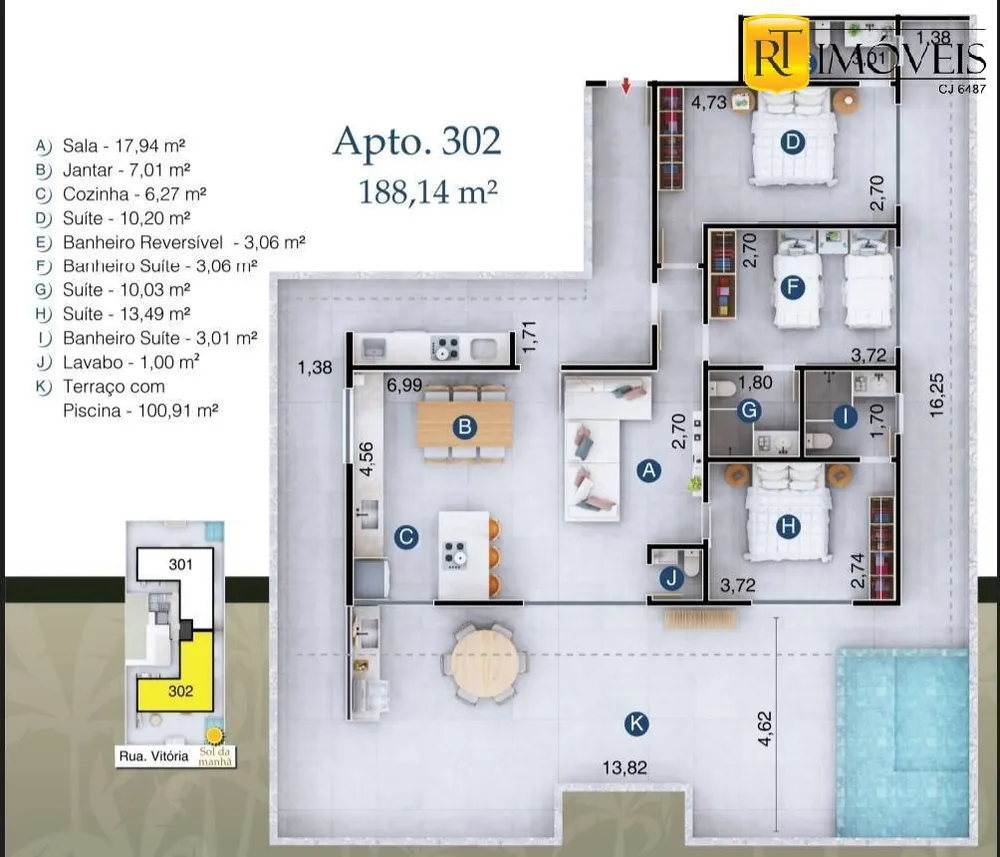 Apartamento, 2 quartos, 64 m² - Foto 3