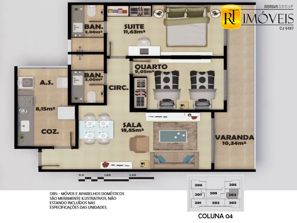 Apartamento, 2 quartos, 74 m² - Foto 16