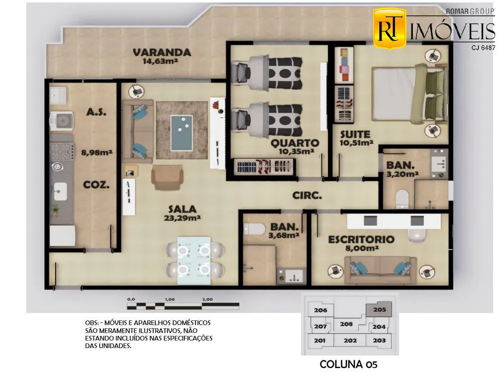 Apartamento, 2 quartos, 74 m² - Foto 5