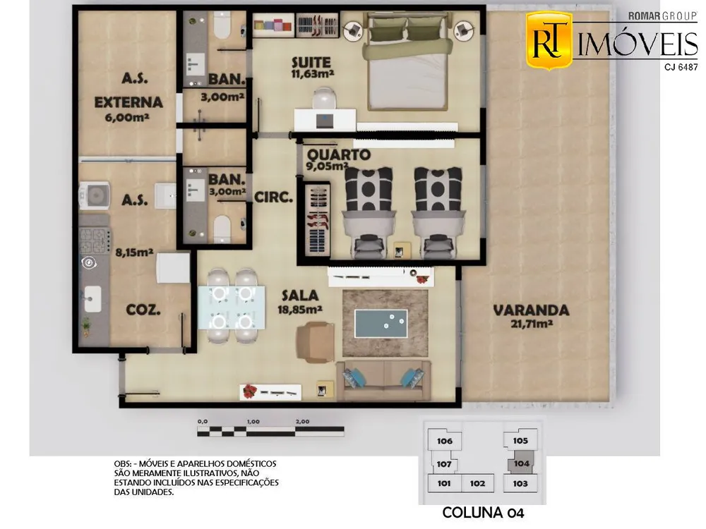 Apartamento, 2 quartos, 74 m² - Foto 13
