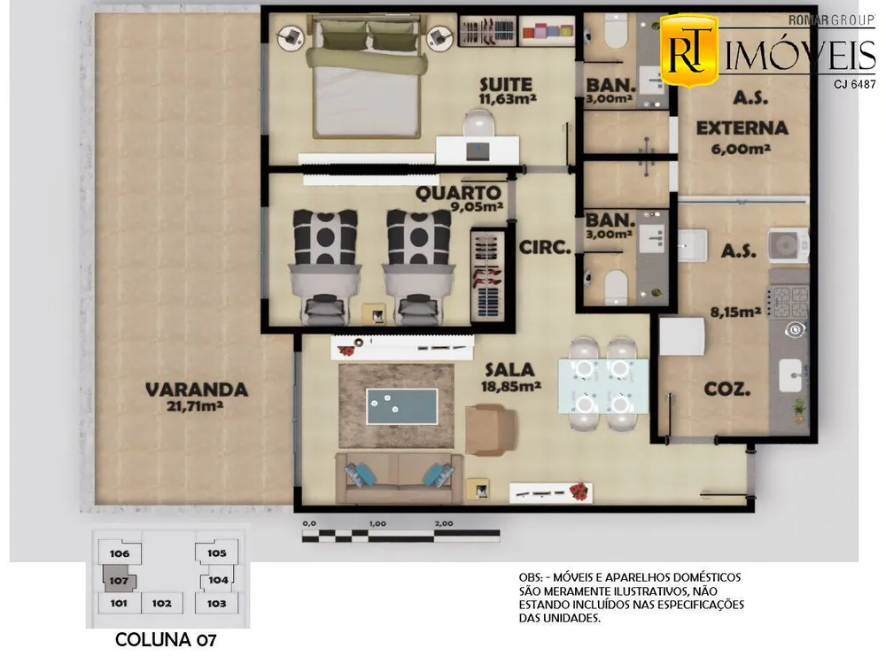 Apartamento, 2 quartos, 74 m² - Foto 43