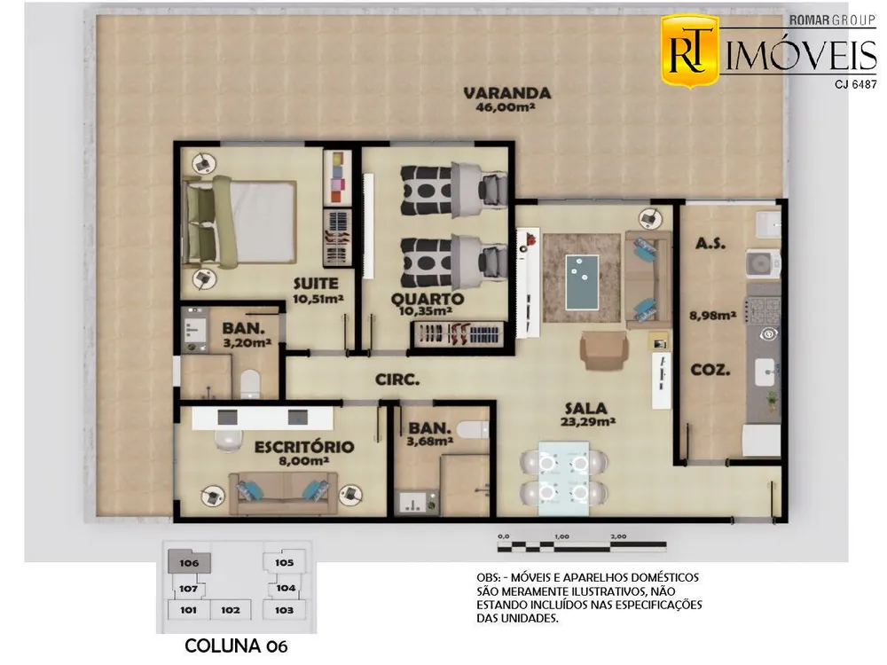 Apartamento, 2 quartos, 74 m² - Foto 54