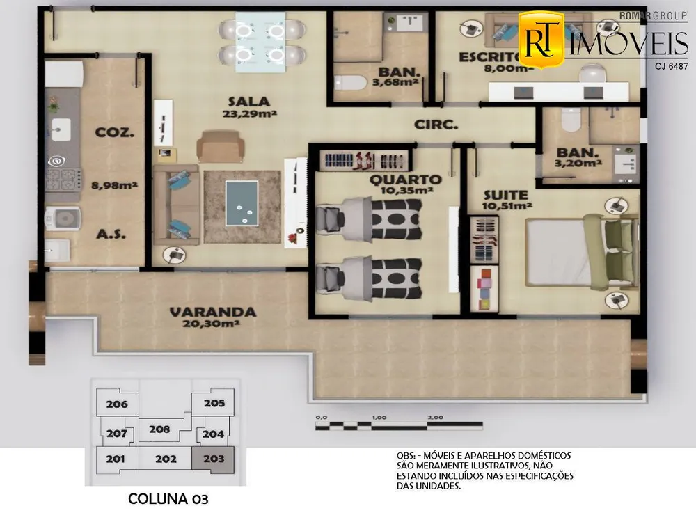 Apartamento, 2 quartos, 74 m² - Foto 37