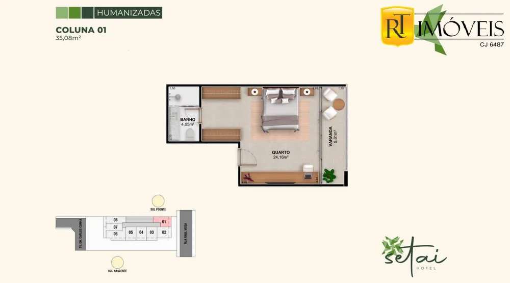 Apartamento, 1 quarto, 32 m² - Foto 7