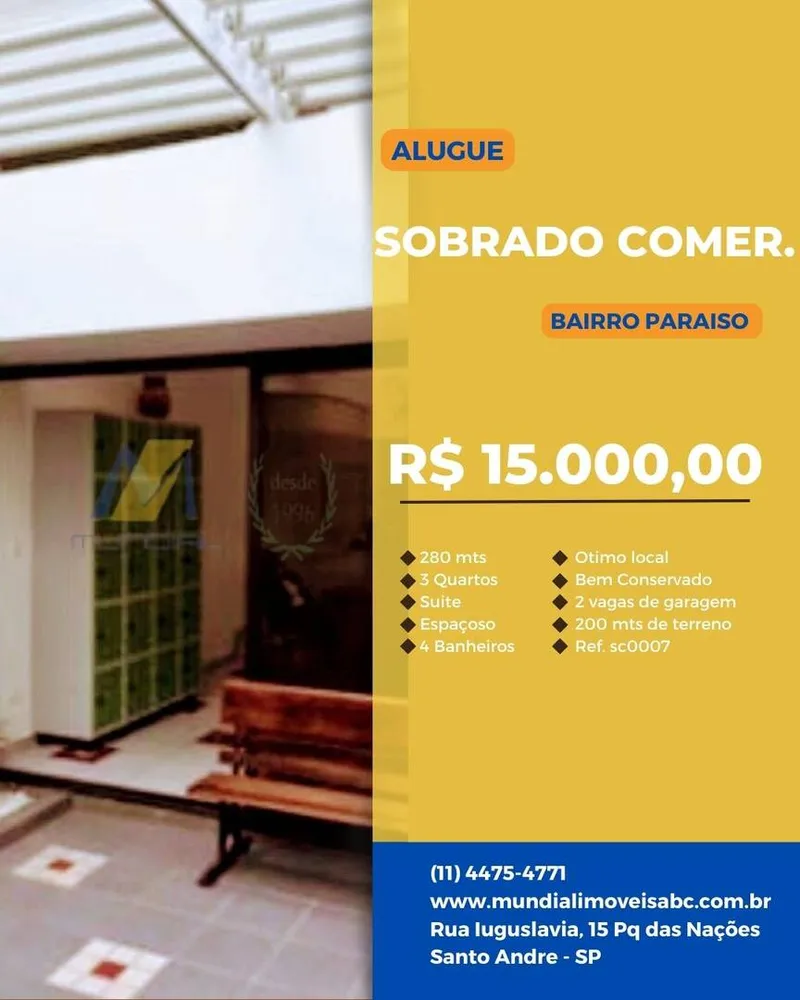 Sobrado, 3 quartos, 280 m² - Foto 1