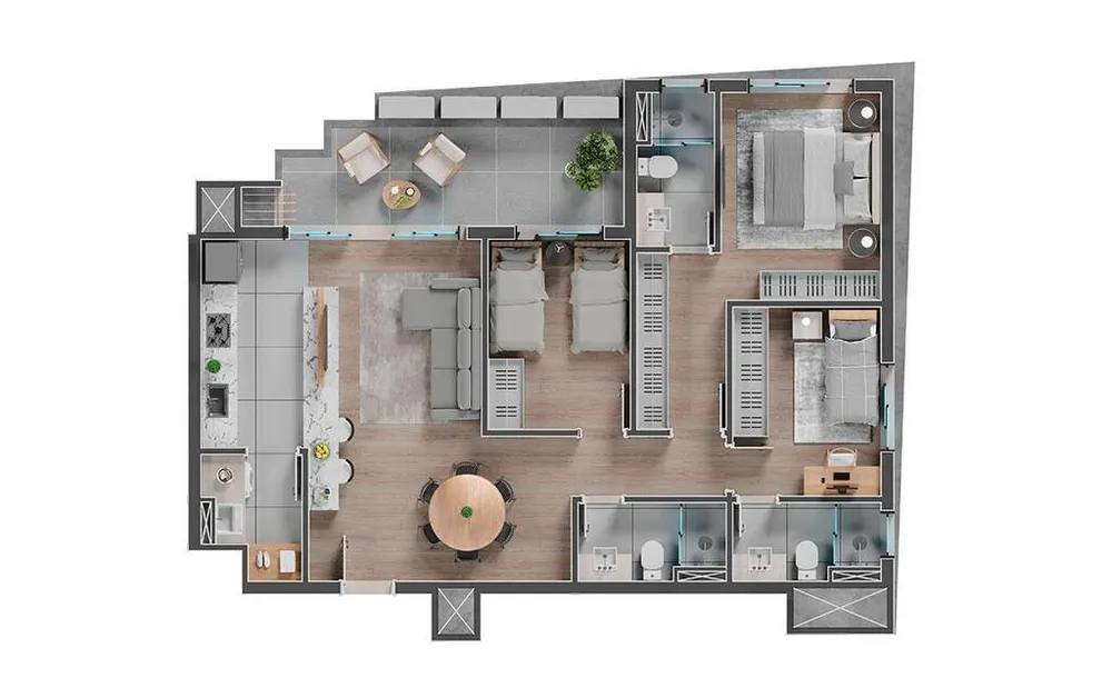 Apartamento, 3 quartos, 242 m² - Foto 3