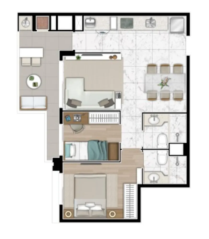Apartamento, 3 quartos, 77 m² - Foto 6