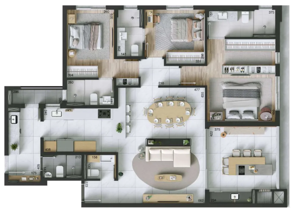 Apartamento, 3 quartos, 128 m² - Foto 3