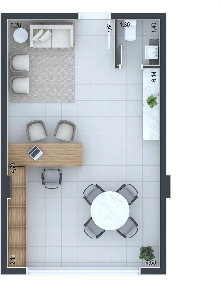 Sala-Conjunto, 53 m² - Foto 5