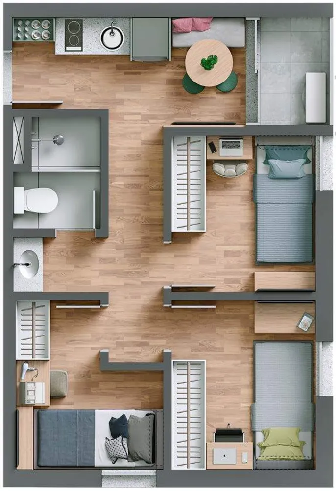 Apartamento, 1 quarto, 33 m² - Foto 1