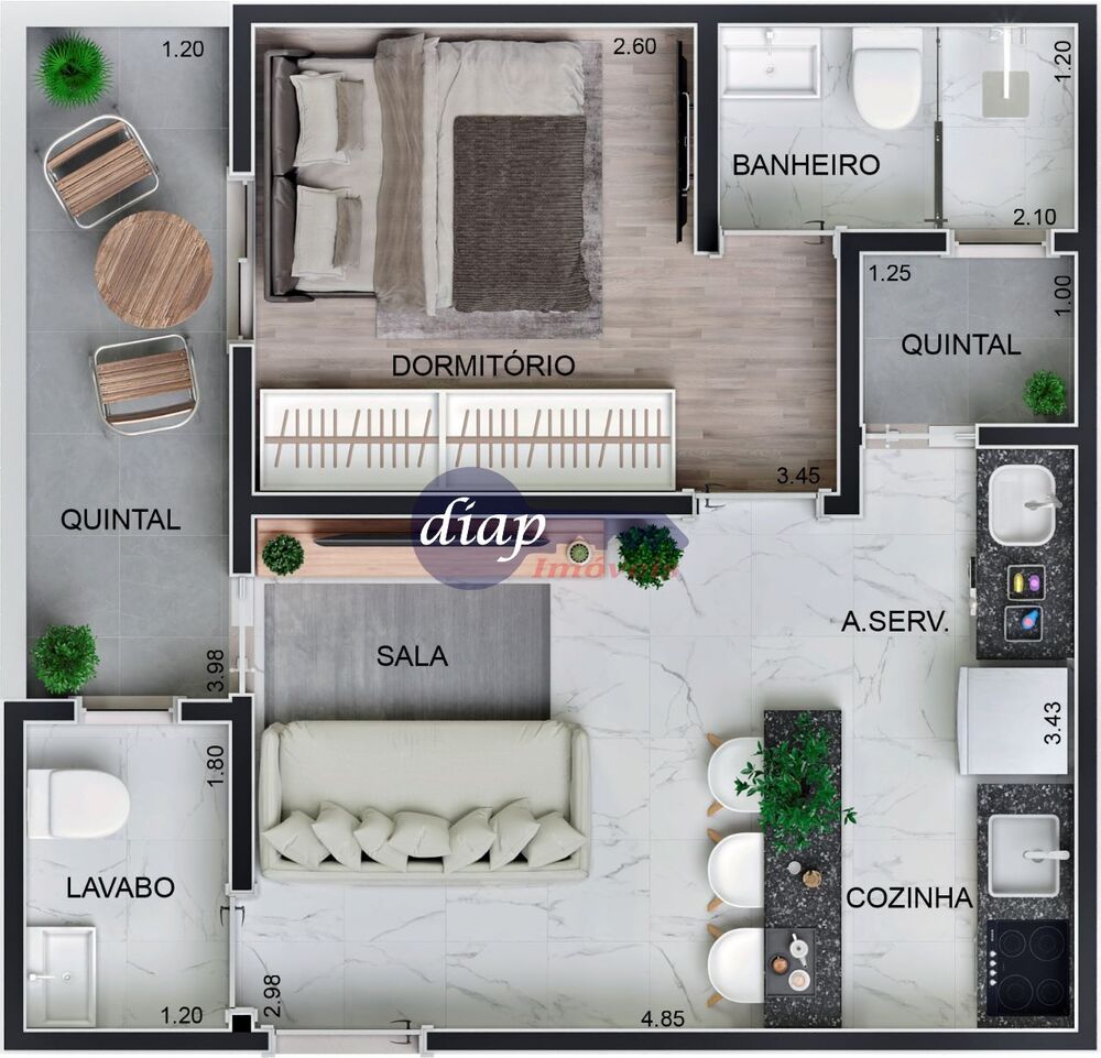 Apartamento, 1 quarto, 24 m² - Foto 6