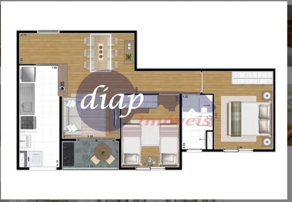 Apartamento, 2 quartos, 53 m² - Foto 7