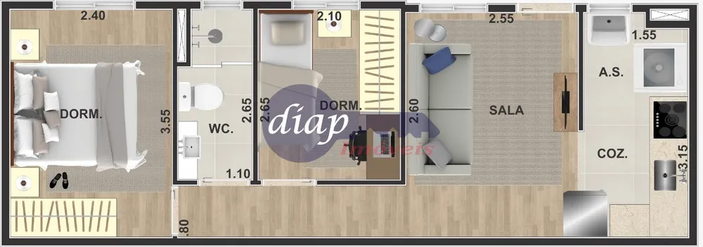 Apartamento, 2 quartos, 39 m² - Foto 15