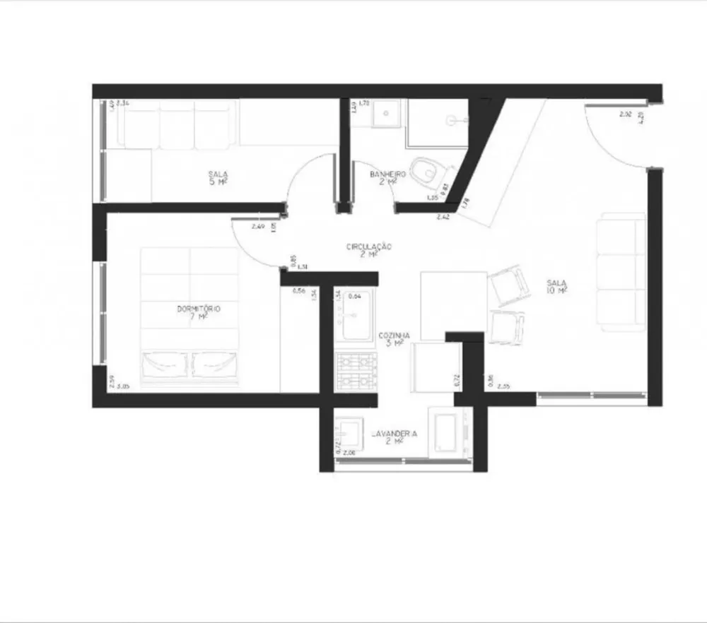 Apartamento, 2 quartos, 49 m² - Foto 3