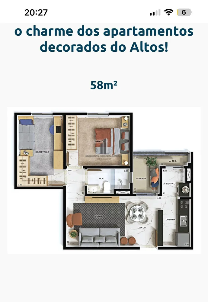 Apartamento, 2 quartos, 58 m² - Foto 5