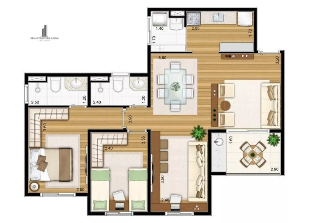 Apartamento, 3 quartos, 72 m² - Foto 5