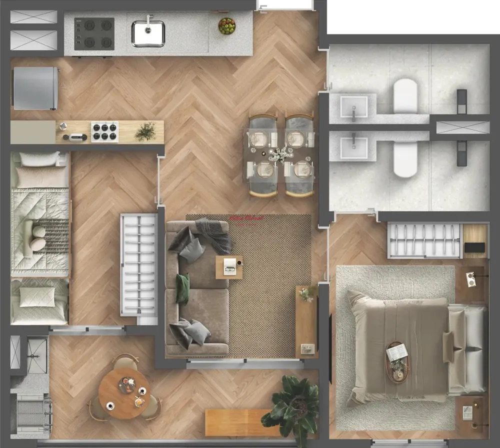 Apartamento, 2 quartos, 39 m² - Foto 6