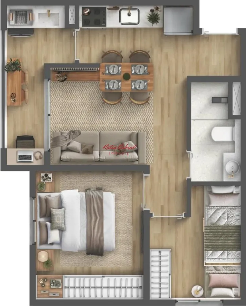 Apartamento, 2 quartos, 39 m² - Foto 5